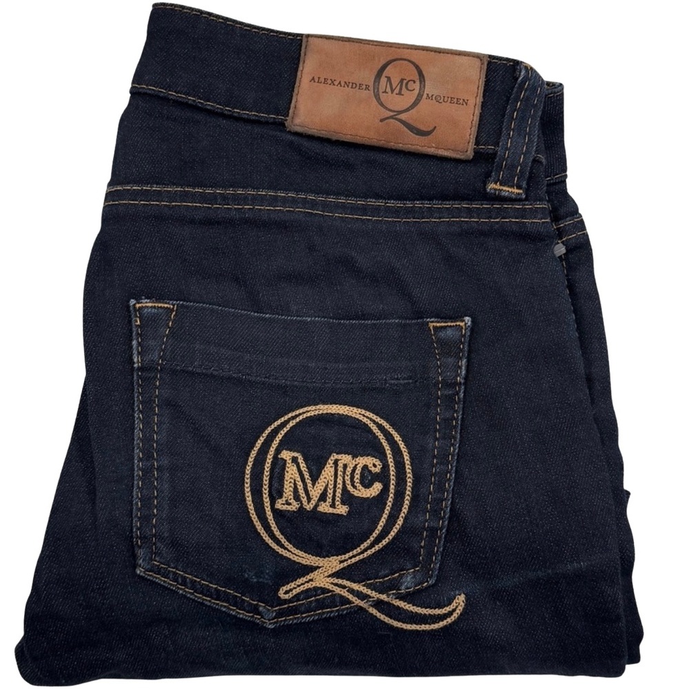 Classic Alexander McQueen MCQ dark-wash stretch skinny jeans